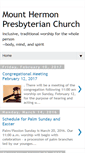 Mobile Screenshot of mthermonpreschurch.org